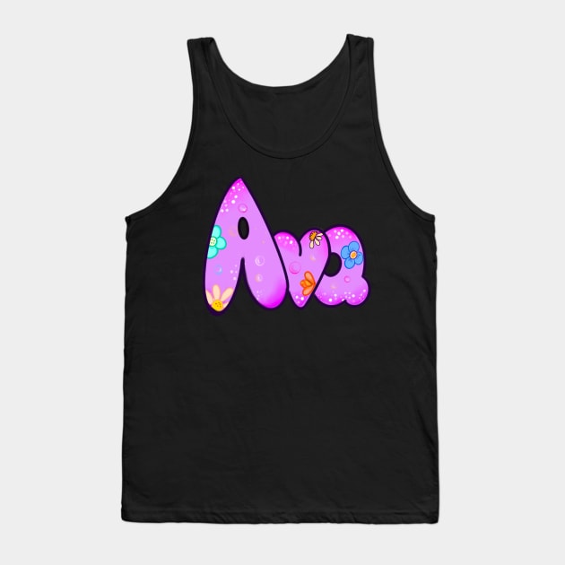 Ava The top 10 best Personalized Custom Name gift ideas for Ava girls and women Tank Top by Artonmytee